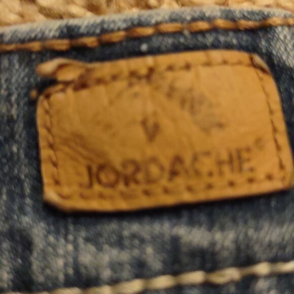 Jordache Girls size 5 ripped jean short shorts front back pockets distressed - Picture 4 of 6